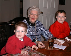 Kyle, Great-Grandma Sansom, Andrew