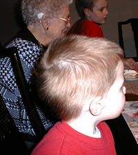 Kyle, Great-Grandma Sansom, Andrew